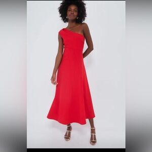 Tuckernuck Red Halter A-Line Dress